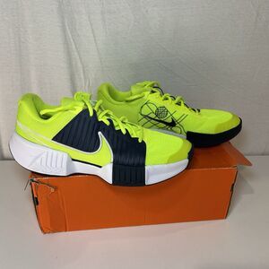 Nike Zoom Challenge Pickleball Shoes Volt FQ4154-700 Men's 10.5 W 12 Green Navy
